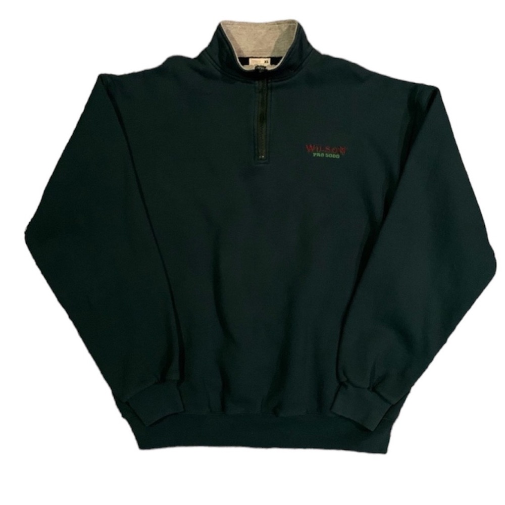 Vintage 90s Wilson Pro 5000 Tennis Quarter Zip